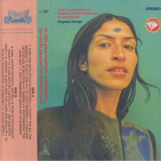 Dagmar Zuniga – In Filth Your Mystery Is Kingdom / Far-Smile Peasant In Yellow Music (LP, AD 93, 2026) Front Cover