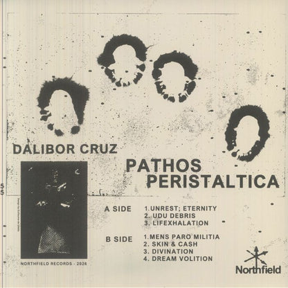 Dalibor Cruz – Pathos Peristaltica (LP, Northfield, 2026) Back Cover