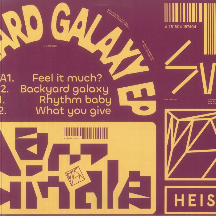 Dam Swindle – Backyard Galaxy EP (12", Heist Recordings, 2025) front cover