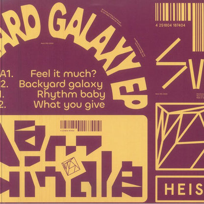 Dam Swindle – Backyard Galaxy EP (12", Heist Recordings, 2025) front cover
