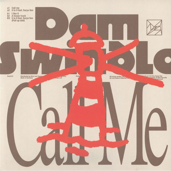 Dam Swindle – Call Me (12", Heist, 2026) Front Cover