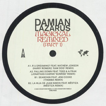 Damian Lazarus – Magickal - Remixed (Part 1) (12", Crosstown Rebels, 2025) front cover