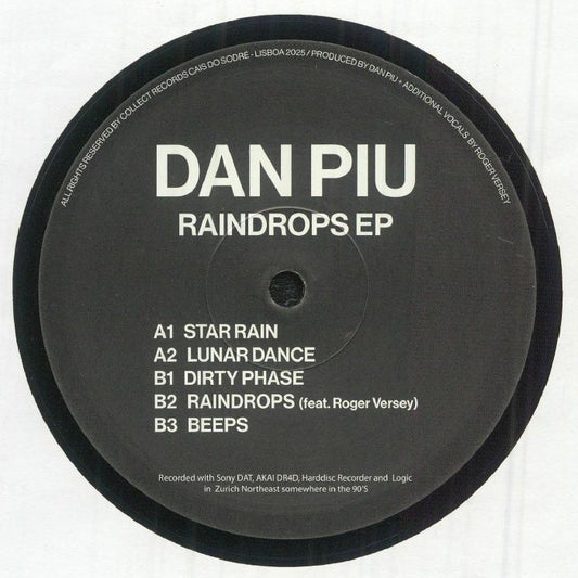 Dan Piu – Raindrops EP (12", Collect Records, 2025) Front Cover