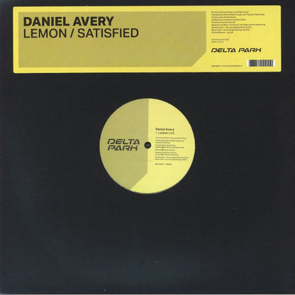 Daniel Avery – Lemon / Satisfied (12", Delta Park, 2026) Front Cover