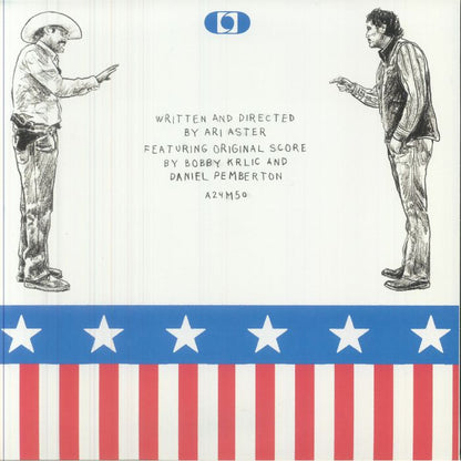 Daniel Pemberton , Bobby Krlic – Eddington (Original Motion Picture Soundtrack) (LP, Red/Blue Split, A24 Music, 2025) Back Cover