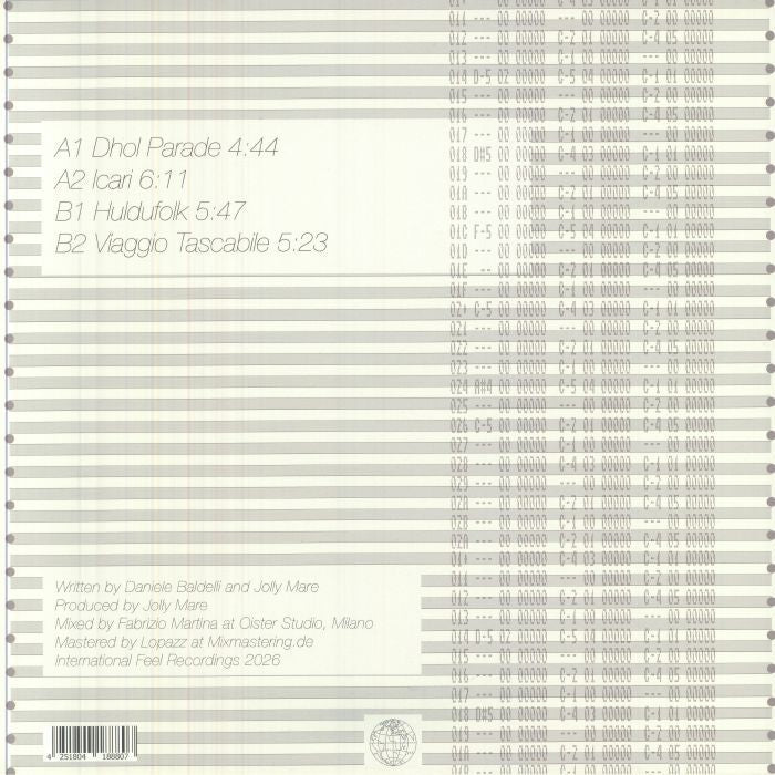 Daniele Baldelli Jolly Mare – Flusso Uno (12", International Feel Recordings, 2026) Back Cover
