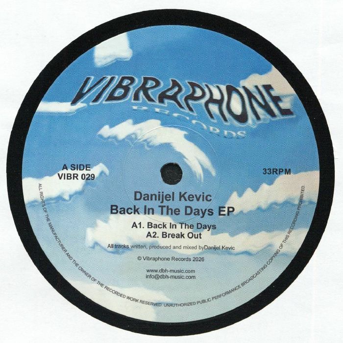 Danijel Kevic – Back In The Days EP (12", Vibraphone Records, 2026) Front Cover