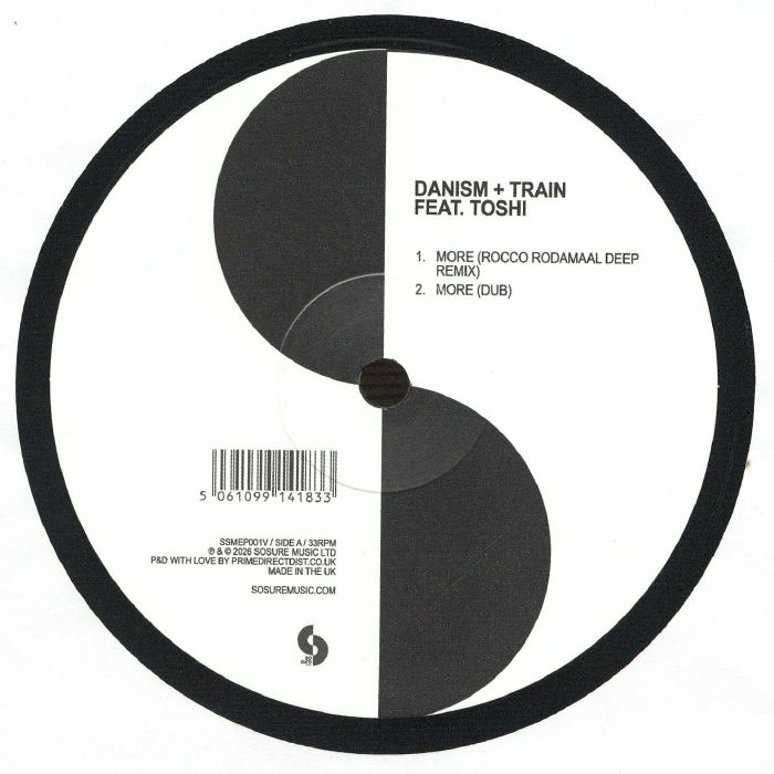 Danism + Train Feat. Toshi – More / Mabele (12", SoSure Music, 2026) Front Cover