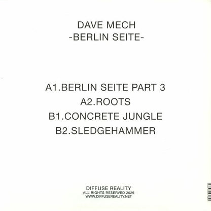 Dave Mech – Berlin Seite (12", Diffuse Reality, 2026) Back Cover