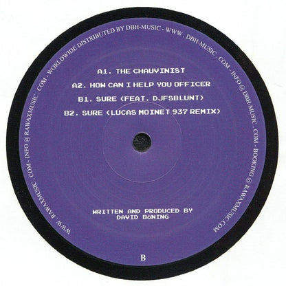 David Böning – Down To Join EP 2 (12", Chiwax, 2026) Back Cover