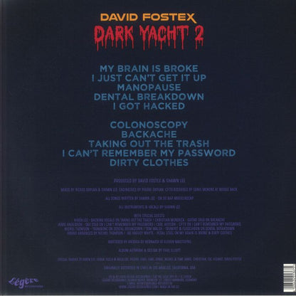 David Fostex – Dark Yacht 2 (LP, Légère Recordings, 2026) Back Cover