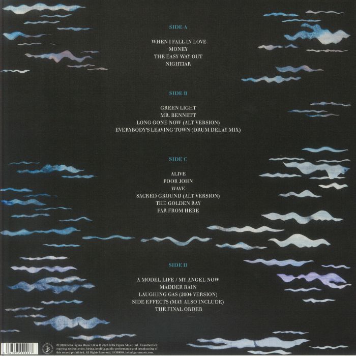 David Gray – Nightjar (2xLP, Bella Figura Music, 2026) Back Cover