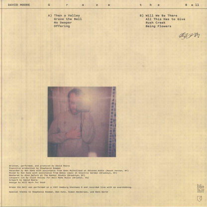 David Moore – Graze The Bell (LP, Rvng Intl., 2026) Back Cover