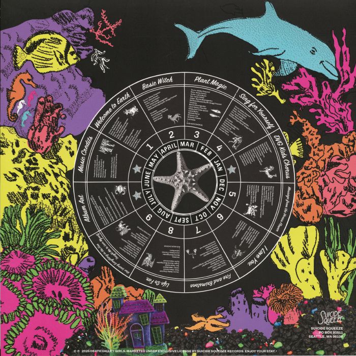 Death Valley Girls – Welcome To Earth (LP, Coke Bottle Green, Suicide Squeeze, 2026) Back Cover