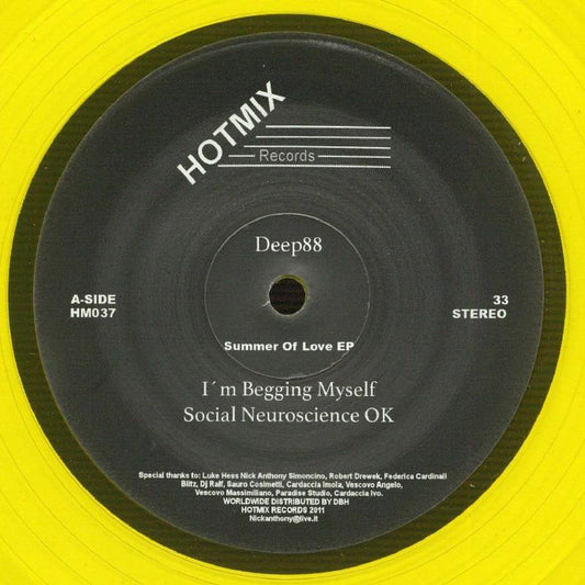 Deep88 – Summer Of Love EP (12", HotMix Records, 2026) Front Cover