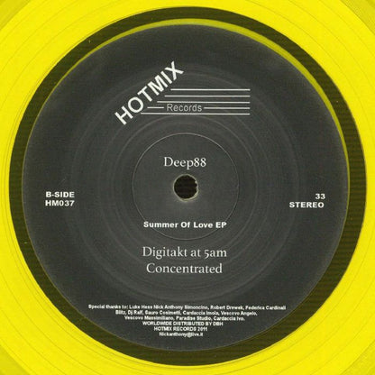 Deep88 – Summer Of Love EP (12", HotMix Records, 2026) Back Cover