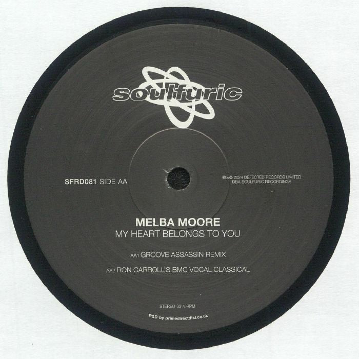 Deepstar Featuring Donna Allen / Melba Moore – Sugar / My Heart Belongs To You (12", Soulfuric Deep, 2024) Back Cover