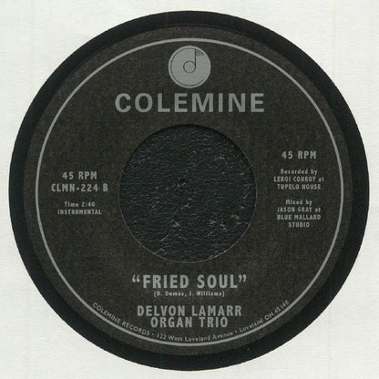 Delvon Lamarr Organ Trio – Cold As Weiss (7", Colemine Records, 2022) Back Cover