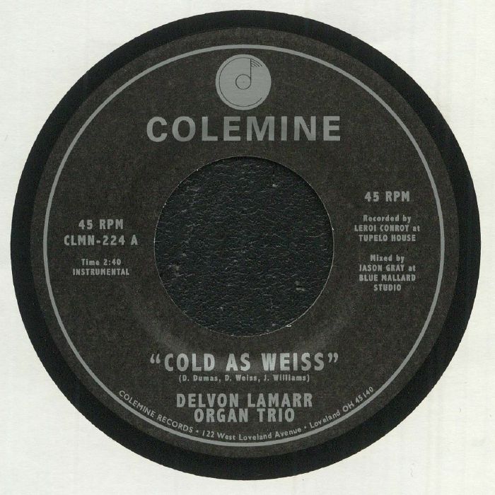 Delvon Lamarr Organ Trio – Cold As Weiss (7", Colemine Records, 2022) Front Cover