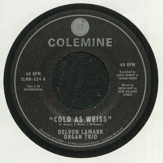 Delvon Lamarr Organ Trio – Cold As Weiss (7", Colemine Records, 2022) Front Cover