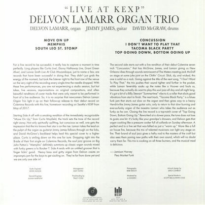 Delvon LaMarr Organ Trio – Live At KEXP! (LP, Orange Translucent, Colemine Records, 2022) back cover