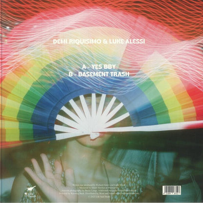 Demi Riquísimo & Luke Alessi – Yes Bby EP (12", Life And Death, 2025) back cover