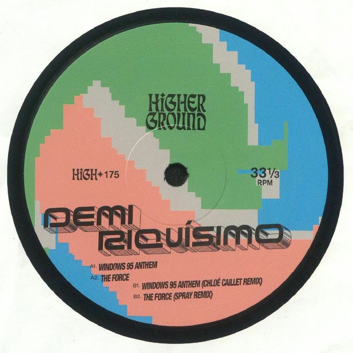Demi Riquísimo – Windows 95 Anthem (12", Higher Ground, 2025) front cover