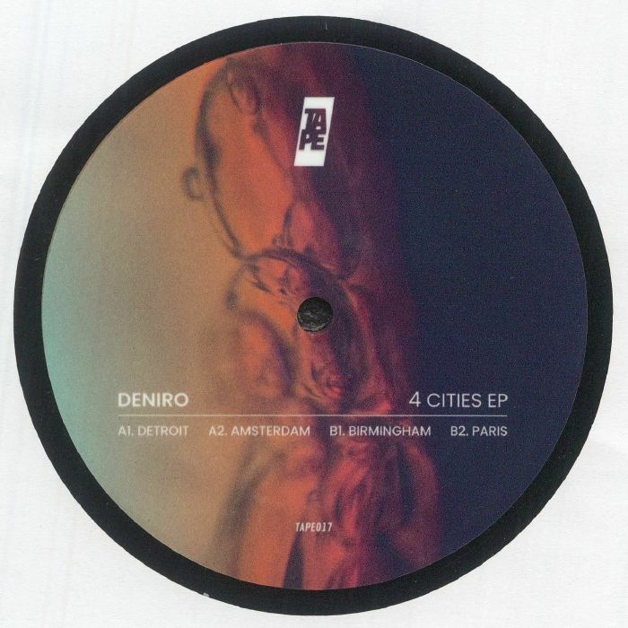 Deniro – 4 Cities EP (12", Tape Records Amsterdam, 2026) Front Cover