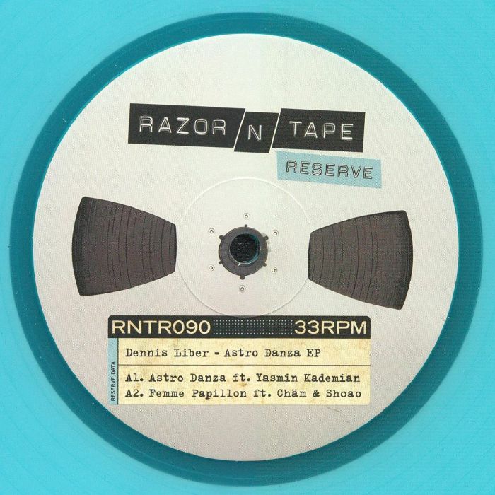 Dennis Liber – Astro Danza EP (12", Aqua Blue, Razor-N-Tape Reserve, 2026) Front Cover