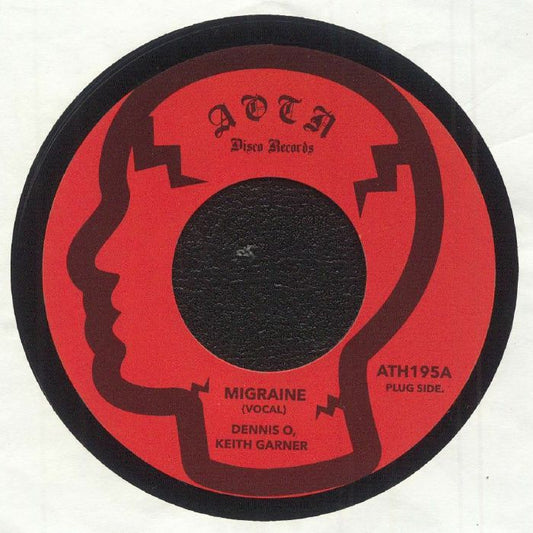 Dennis O, Keith Garner – Migraine (7", Athens Of The North, 2025) front cover