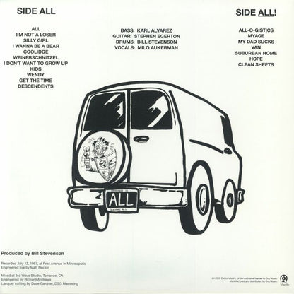 Descendents – Liveage! (LP, Orange Transparent, ORG Music, 2026) Back Cover