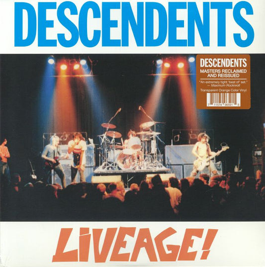 Descendents – Liveage! (LP, Orange Transparent, ORG Music, 2026) Front Cover