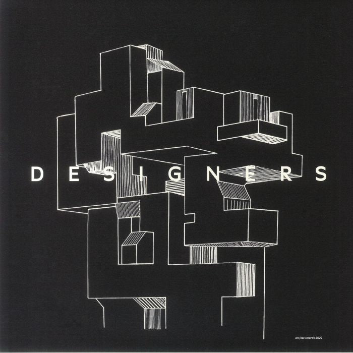 Designers – Designers (LP, White+Black Marbled, We Jazz, 2022) Front Cover