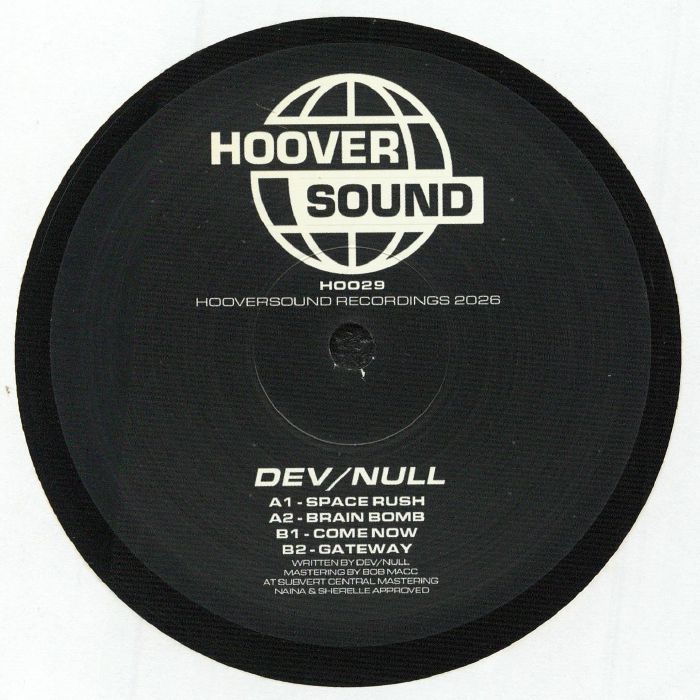 Dev/Null – Drum Damage EP (12", Hooversound Recordings, 2026) Front Cover