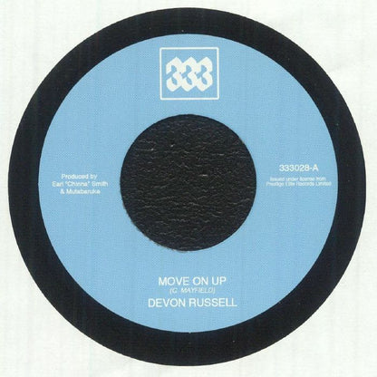 Devon Russell – Move On Up / Darker Than Blue (7", 333, 2026) Front Cover