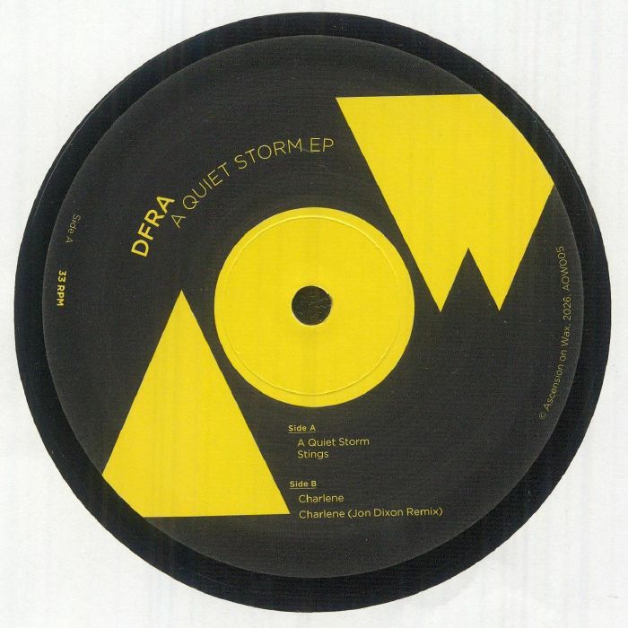 DFRA – A Quiet Storm EP (12", Ascension on Wax, 2026) Front Cover