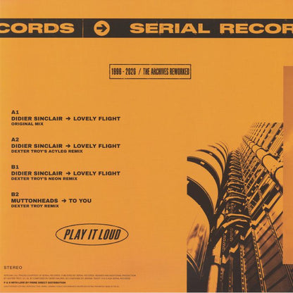 Didier Sinclair – Lovely Flight / To You (12", Serial Records, 2026) Back Cover