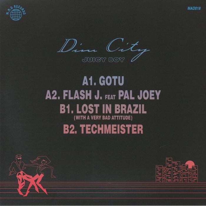 Dim City – Juicy Boy - Volume One (12", M.A.D Records, 2026) Back Cover