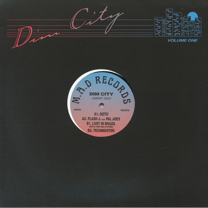 Dim City – Juicy Boy - Volume One (12", M.A.D Records, 2026) Front Cover