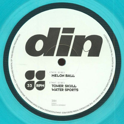 Din – Melon Ball (12", Turquoise, DIN, 2026) Front Cover