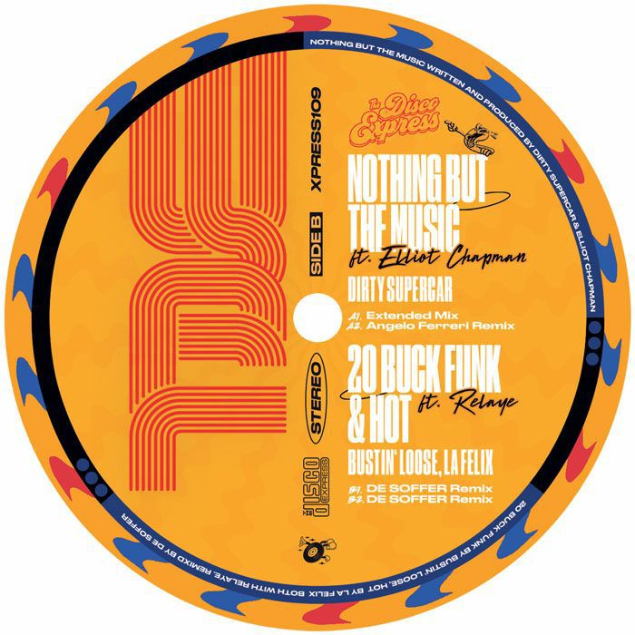 Dirty Supercar Bustin' Loose La Felix – Xpress Singles Vol.2 (12", The Disco Express, 2026) Back Cover