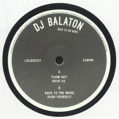 DJ Balaton – Back To The Mood (12", 180g, Liquid Luve Discs, 2025) front cover