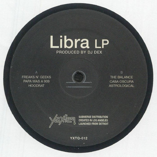 DJ Dex – Libra LP (12", Yaxteq, 2026) Front Cover