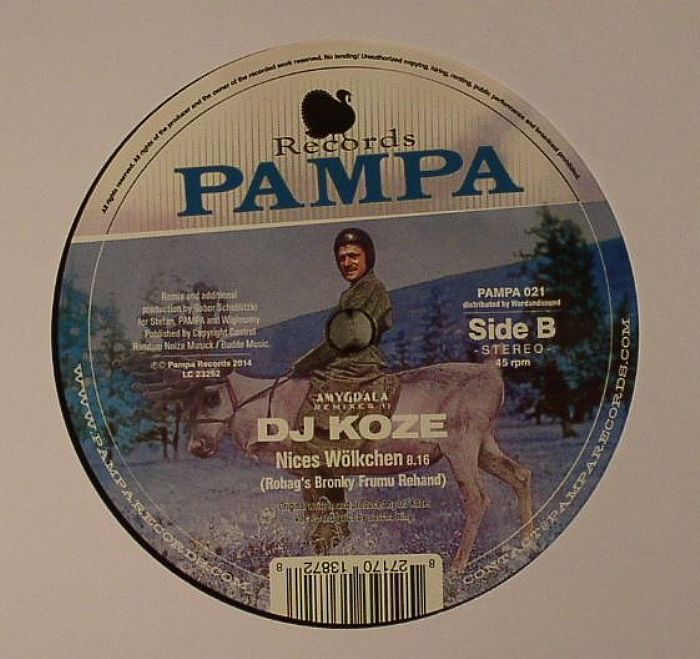 DJ Koze – Amygdala Remixes II (12", Pampa Records, 2014) Back Cover