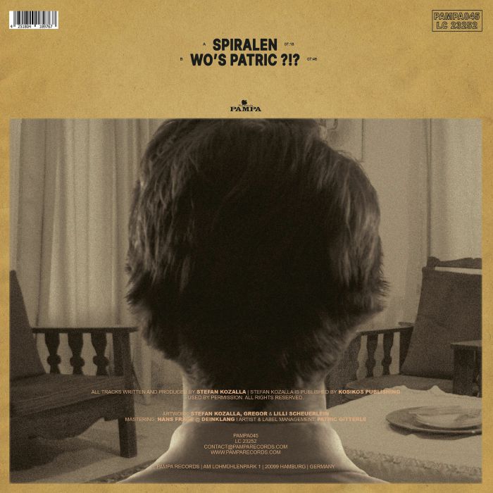 Dj Koze – Spiralen EP (12", Pampa, 2026) Back Cover