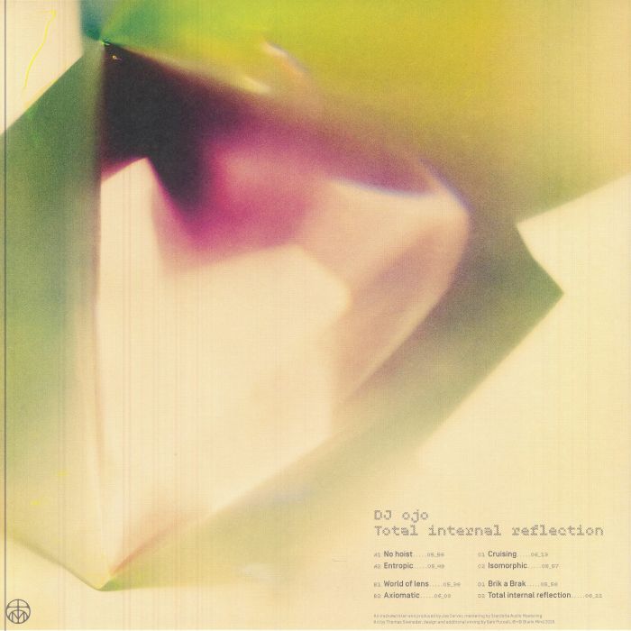 DJ ojo – Total Internal Reflection (2xLP, Blank Mind, 2025) Back Cover