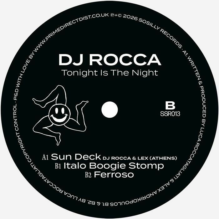 Dj Rocca – Tonight Is The Night (12", Sosilly, 2026) Back Cover