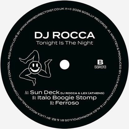 Dj Rocca – Tonight Is The Night (12", Sosilly, 2026) Back Cover