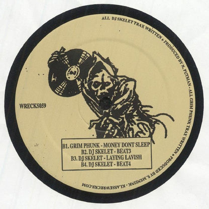 DJ Skelet + Grimphunk – Straight From Hell (12", Klasse Wrecks, 2026) Back Cover