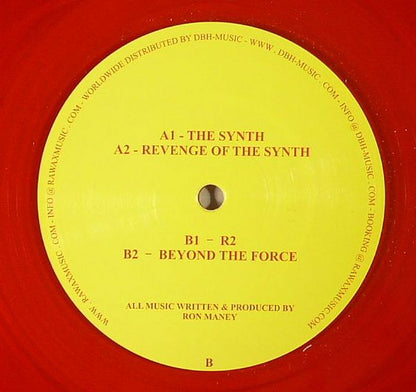DJ Skull Ron Maney – Revenge Of The Synth (12", Red, Chiwax, 2014) Back Cover